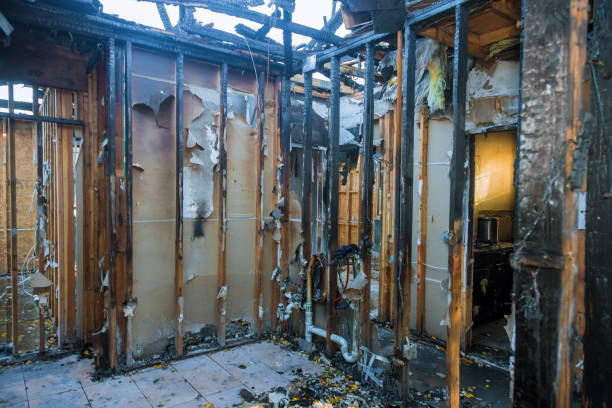 Professional Fire Damage Restoration technician working in Bayou Vista, LA